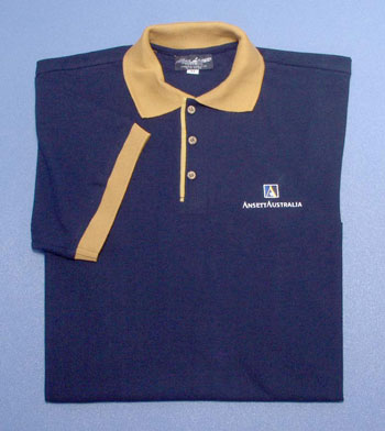 NAVY/MUSTARD POLO SHIRT NAVY/MUSTARD POLO SHIRT